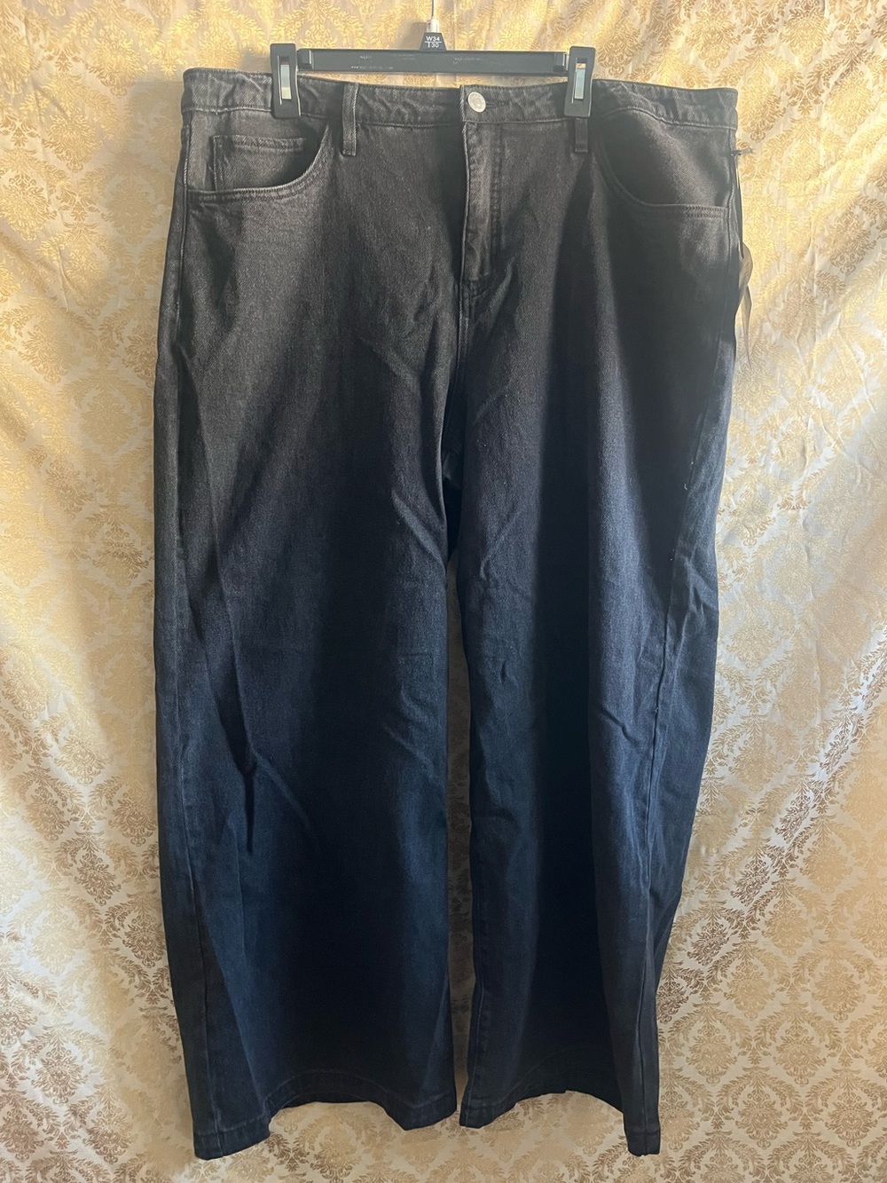 Ava & Viv Black Wide Leg Jeans Sz 20